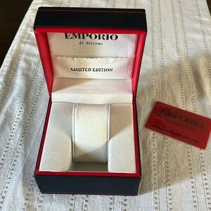 Emporio Armani do Milano watch box case